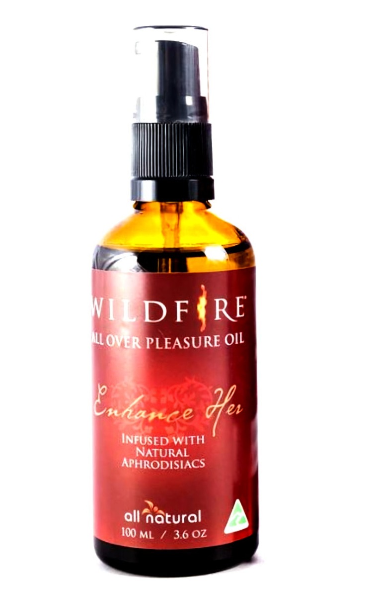 Wildfire Enhance Her All Over Exotic Massage Oil - Red 